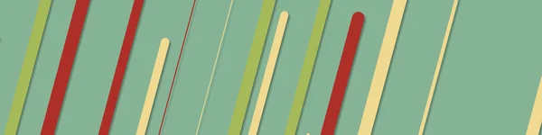 Zufällige Farbe Fließende Streifenlinien Illustration — Stockvektor