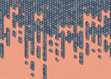 Soyut Yuvarlak Renk Çizgileri Yarım Tonlu Geçiş Arkaplan Resimlemesi