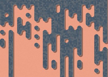 Soyut Yuvarlak Renk Çizgileri Yarım Tonlu Geçiş Arkaplan Resimlemesi