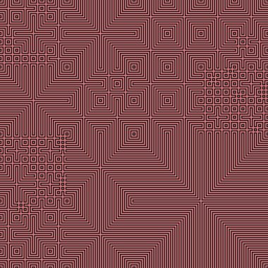 Soyut çizgiler Maze üretken sanat arkaplan çizimi