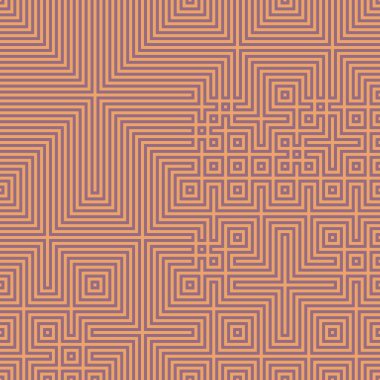 Soyut çizgiler Maze üretken sanat arkaplan çizimi