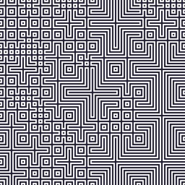 Soyut çizgiler Maze üretken sanat arkaplan çizimi