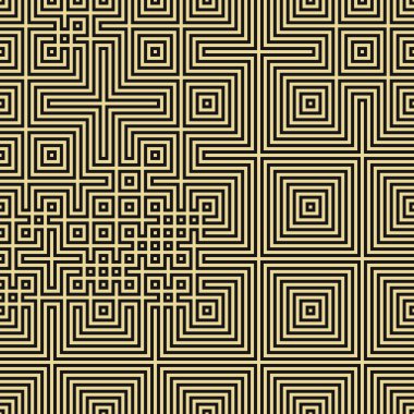 Abstract lines Maze generative art background art illustration