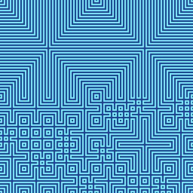 Soyut çizgiler Maze üretken sanat arkaplan çizimi