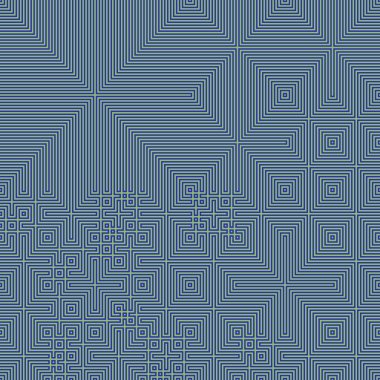 Soyut çizgiler Maze üretken sanat arkaplan çizimi