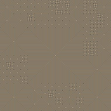 Soyut çizgiler Maze üretken sanat arkaplan çizimi