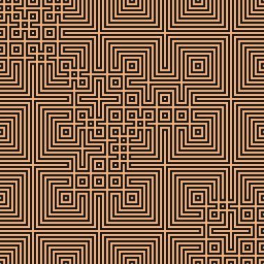 Soyut çizgiler Maze üretken sanat arkaplan çizimi