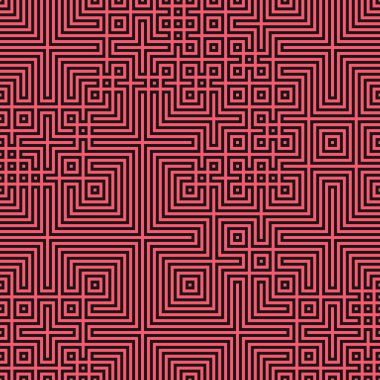 Soyut çizgiler Maze üretken sanat arkaplan çizimi