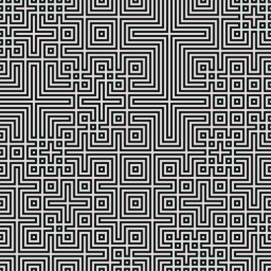 Soyut çizgiler Maze üretken sanat arkaplan çizimi