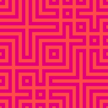 Soyut çizgiler Maze üretken sanat arkaplan çizimi