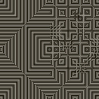 Soyut çizgiler Maze üretken sanat arkaplan çizimi