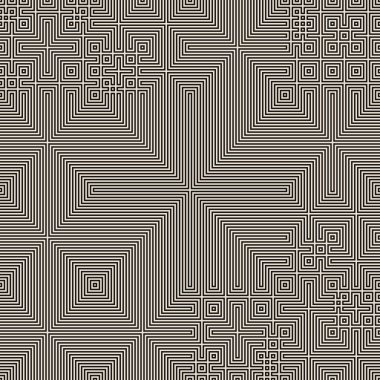 Soyut çizgiler Maze üretken sanat arkaplan çizimi