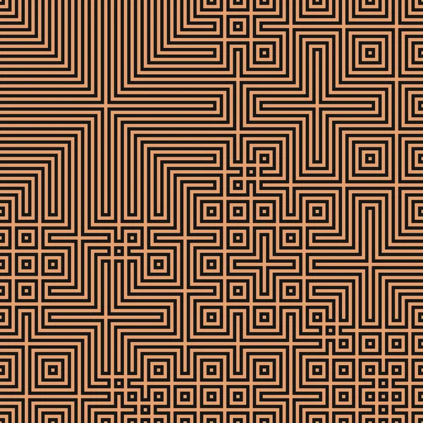 Abstract Lines Maze Generative Art Background Art Illustration — Vetor de Stock