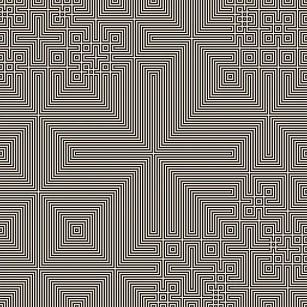 Abstract Lines Maze Generative Art Background Art Illustration — Stockvector