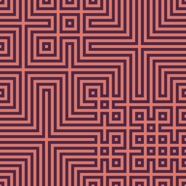 Soyut çizgiler Maze üretken sanat arkaplan çizimi