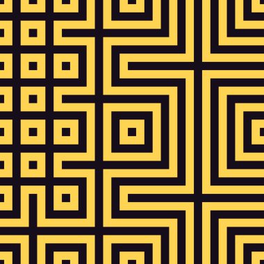 Soyut çizgiler Maze üretken sanat arkaplan çizimi