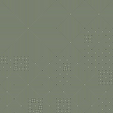 Soyut çizgiler Maze üretken sanat arkaplan çizimi