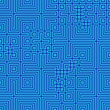 Soyut çizgiler Maze üretken sanat arkaplan çizimi