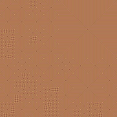 Soyut çizgiler Maze üretken sanat arkaplan çizimi