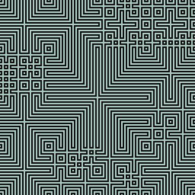 Soyut çizgiler Maze üretken sanat arkaplan çizimi