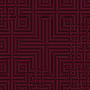 Soyut çizgiler Maze üretken sanat arkaplan çizimi