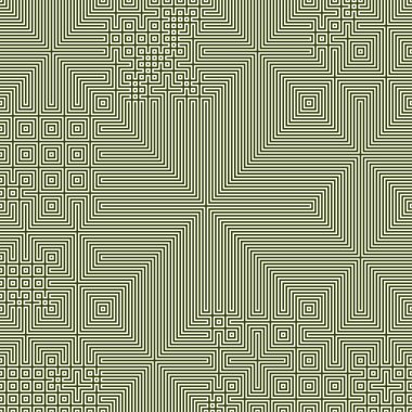 Soyut çizgiler Maze üretken sanat arkaplan çizimi