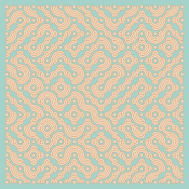 Color truchet tiling connections illustration
