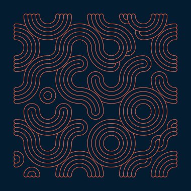 Renk kiremit bağlantıları illüstrasyonu