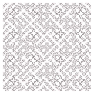 Color truchet tiling connections illustration