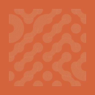 Renk kiremit bağlantıları illüstrasyonu