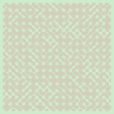 Color truchet tiling connections illustration