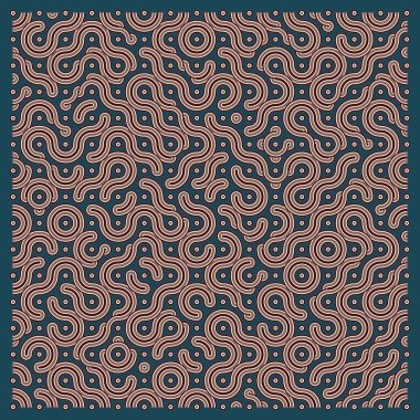 Renk kiremit bağlantıları illüstrasyonu