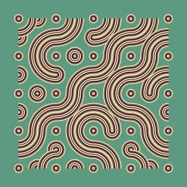 Color Truchet Tiling Connections Illustration — Image vectorielle