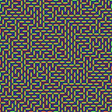 Color Rhombus tile tessellation pattern illustration