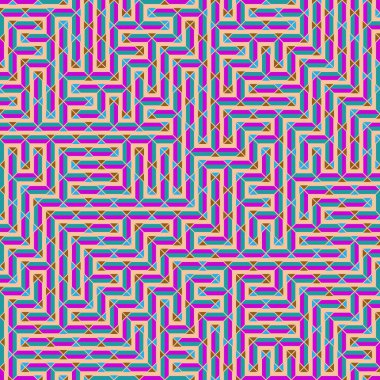 Color Rhombus tile tessellation pattern illustration