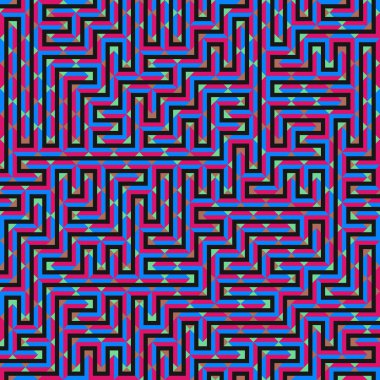 Color Rhombus tile tessellation pattern illustration