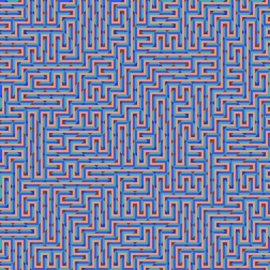 Color Rhombus tile tessellation pattern illustration