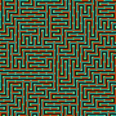 Color Rhombus tile tessellation pattern illustration