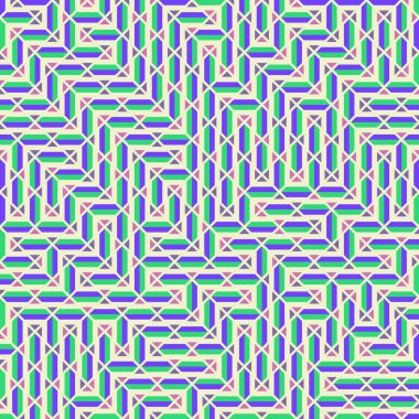 Color Rhombus tile tessellation pattern illustration