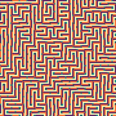 Color Rhombus tile tessellation pattern illustration