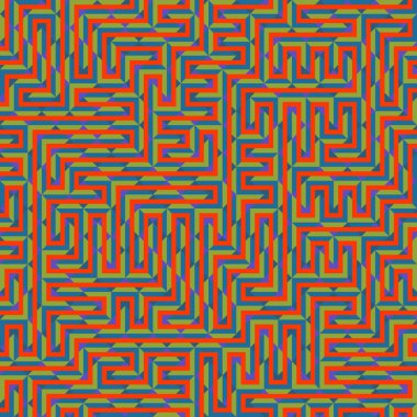 Color Rhombus tile tessellation pattern illustration