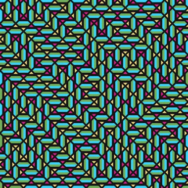 Color Rhombus tile tessellation pattern illustration