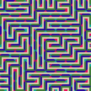 Color Rhombus tile tessellation pattern illustration