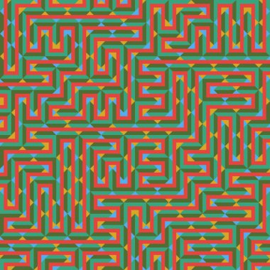 Color Rhombus tile tessellation pattern illustration