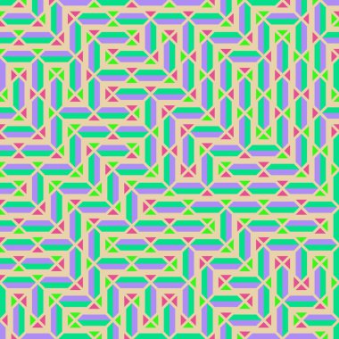 Color Rhombus tile tessellation pattern illustration