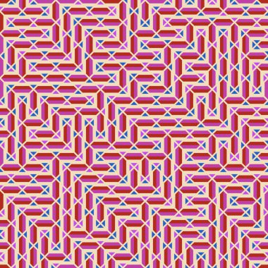 Color Rhombus tile tessellation pattern illustration