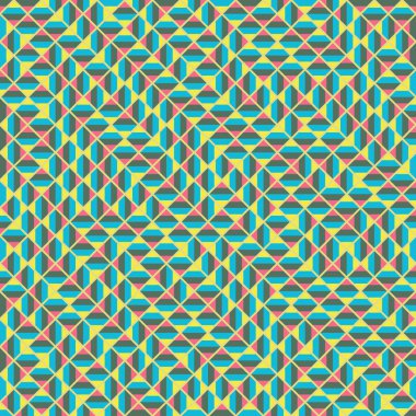 Color Rhombus tile tessellation pattern illustration