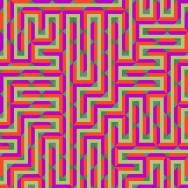 Color Rhombus tile tessellation pattern illustration