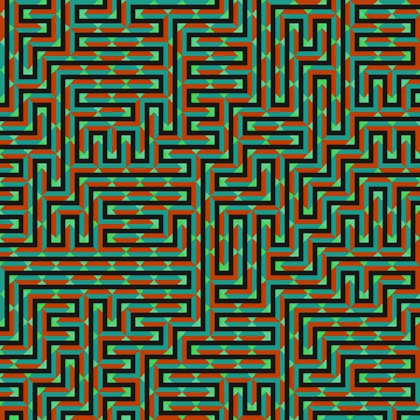 Color Rhombus tile tessellation pattern illustration