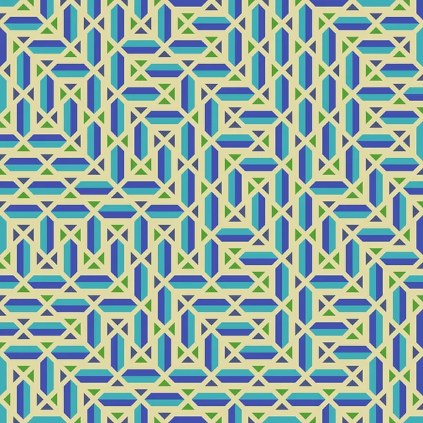 Color Rhombus Tile Tessellation Pattern Illustration —  Vetores de Stock